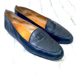 Chanel authentic lamb leather flats